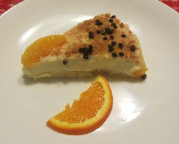Torta cremosa di arancia e cannella
