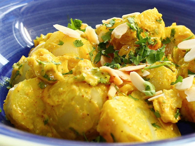 Insalata di patate al curry